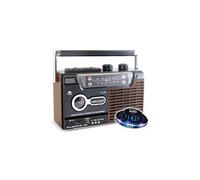 Radio-cassette USB look Rétro OLDSOUND RK10N - Radio FM/AM/SW, Lecteur enregistreur K7 audio, 1 x 8W, LED OVNI