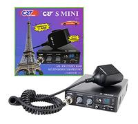 Radio CB CRT S Mini Double Tension, 12/24V, 4W, avec ASQ, AM-FM