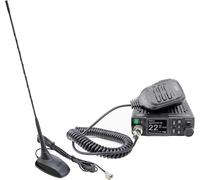 Radio Cb Escort Hp 8900 Asq Cb,12-24V + Antenne Cb Extra 48 Avec Base Magnétique,Alimentation 12V/24V,Gain Rf,Roger Beep,Ctcss-Dcs,Double Montre