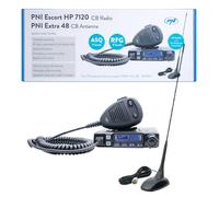 Radio CB Mobile - PNI - Escort HP 7120 ASQ - 4W - 12V - Antenne 45 cm Magnétique