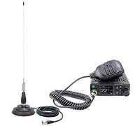 Radio CB PNI Escort HP 8900 ASQ, Antenne 12-24V + CB PNI ML100 avec Base magnétique, Alimentation 12V/24V, Gain RF, Roger Beep, CTCSS-DCS, Dual Watch