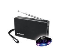 RADIO CD BLUETOOTH M-30-BT - Bluetooth - CD/CD-R/CD-RW/MP3 - FM/MW avec 20+10 stations mémorisables - Lumière OVNI inclus