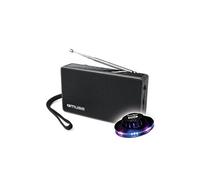 RADIO CD BLUETOOTH M-30-BT - Bluetooth - CD/CD-R/CD-RW/MP3 - FM/MW avec 20+10 stations mémorisables - Lumière OVNI inclus