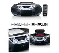 Radio CD Cassette Portable - LENCO - SCD-720SI - DAB+ - Bluetooth 5.0 - Enregistreur de cassettes