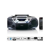 Radio CD Cassette Portable - SCD-720SI - DAB+ - Bluetooth 5.0 - Enregistreur de cassettes