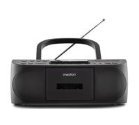 Radio CD K7 - MEDION - FM - 2x3W RMS - Noir