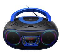 Radio-Cd Mp3 Electronics Bluetooth Led Lcd Bleu Noir/Bleu
