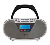 Radio CD Portable - Aiwa - BBTU-400SL - Couleur Plata - 6W - Bluetooth - FM