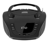 Radio Cd Portable Bluetooth Avec 4 W De Puissance Rms Radio Fm Et Port Usb Compatible Avec Fichiers Mp3 Écran Lcd Entrée Aux In Et