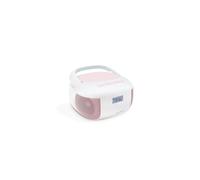 Radio CD portable Metronic Eden Bluetooth USB microSD CD/MP3 6W Pastel Blanc Rose