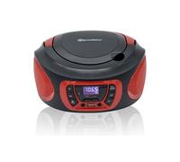 Radio CD Portable Numerique FM PLL, Lecteur CD, CD-R, CD-RW, MP3, USB, Stereo,, CDR-365U/RD, , Noir/Rouge
