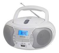 Sencor Lecteur radio CD SPT 2700 WH – 3 W, CD / Bluetooth / MP3 – Blanc
