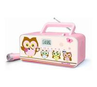 RADIO CD USB MUSE M-29-KP - Rose - Affichage LCD - Antenne FM pivotante - 1 micro inclus - CD/CD-R/CD-RW - Radio FM