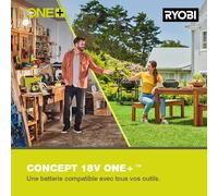 Radio Chargeur Sans Fil 18V One+ Rbtm18-0 ¿ Bluetooth 25M,100% Nomade,Haut-Parleur 5 W ¿ Batterie Non Incluse