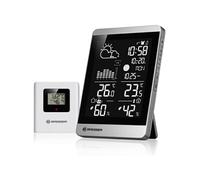 Bresser ClimateTemp NDV-NEO Station météo sans fil avec capteur extérieur, mesure de la température et de l'humidité, prévisions météorologiques, heure DCF, phase lunaire