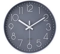 Radio Clock Second Crawling Non-ticking Analog Wall Clock