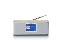 Lenco Radio portable PDR-046GY DAB+ Bluetooth Radio-réveil Batterie intégrée Gris