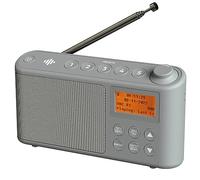 Radio Dab/Dab+ & FM, Alimentation Secteur et Batterie, Poste Radio Numérique Dab Portable avec Chargement USB pour 15 Heures de Lecture (Gris)