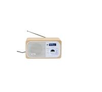 Radio DAB+/DAB/FM Bluetooth Double Alarme Ecran LCD Antenne Téléscopique 3W Bois