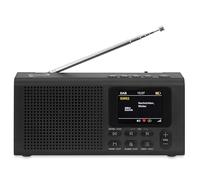 Radio Dab+ Dynavox DBT200, Radio FM Portable avec Fonctions réveil, BT-Streaming, écran TFT Couleur, Alimentation Via Piles, Prise Casque 3,5 mm, Coloris Noir