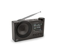 Thomson Radio DAB+ RT400DABBTBK – FM, enceinte Bluetooth, réveil double alarme, rechargeable – Noire