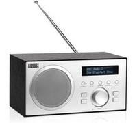 Radio Dab FM Bluetooth Bois Secteur - August MB420 Radio numérique Terrestre Dab Plus + MP3 Lecteur clé USB, Digital et Analogique - HiFi Filaire Réveil Prise écouteur 3.5mm Ecran Design Scandinave Noir