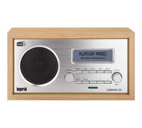 Radio DAB+/FM Bois, Écran Rétro-éclairé et Fonction Alarme DABMAN 30, Beige