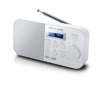 Muse Radio portable M-109 DBW – DAB+ et FM, double alarme, haut-parleur intégré – Blanc