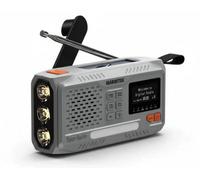 Radio d’Urgence Marmitek RESQ100 - à manivelle et Solaire avec Dab+ / FM - Batterie Powerbank 4500 mAh - Écran LCD Couleur & Lampe LED - Étanche et fiable - Idéale en Cas de Coupure de Courant