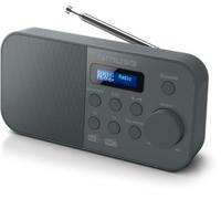 radio-réveil numérique noir - m109db - muse