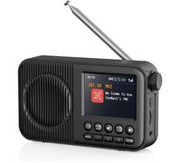Radio DAB Plus Arafuna avec Écran LCD 2.4, Bluetooth, 60 Stations, Portable Rechargeable