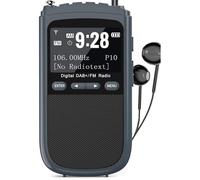 Radio DAB portable, 1000 mAh, rechargeable, DAB/DAB +/FM, radio de walkman numérique, radio de poche avec meilleure réception