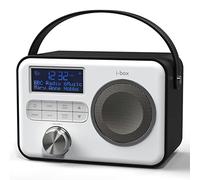 Radio Dab Portable, Haut-Parleur Bluetooth, Radio Dab Plus/Dab, Radio FM, Alimentation Secteur ou Batterie, Haut-Parleur Bluetooth Portable, Chargement USB pour 10 Heures de Lecture
