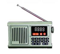 Radio DAB portable rechargeable d'urgence, récepteur Bluetooth pour amateur, vert