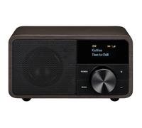 Sangean Genuine Mini DDR-7 Radio de table DAB+, FM AUX, Bluetooth marron foncé Marron G