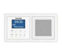 TechniSat DIGITRADIO UP 1 - Radio encastrable Dab+ avec réception Bluetooth | Pour toute boîte d'encastrement double, DAB+, FM, écran LCD réglable, réveil, minuterie veille, 2 W, égaliseur, Blanc