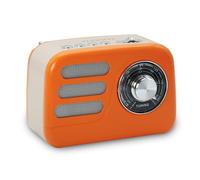 Radio Daisy vintage FM et Bluetooth avec batterie rechargeable - Orange