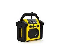 Radio de chantier Billy FM, Bluetooth, batterie de secours - jaune et noir