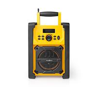 Radio de Chantier FM Bluetooth® Numérique IPX5 | Poignée de transport | Jaune
