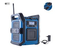 Radio de chantier hybride DAB+ FM Bluetooth 20V 30W IP65 Scheppach c-dab30-x