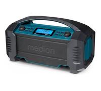 Radio de Chantier Life E66050 DAB+/Bluetooth, Boîtier Robuste Résistant aux Éclaboussures, Idéale Jardin et Camping