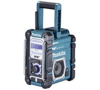 Radio de chantier Makita DAB+, FM AUX, Bluetooth, USB protégé contre les projections d'eau turquoise, noir