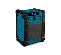 Radio de chantier - MD43895 - 10W RMS - IP54 - FM, Bluetooth, AUX-in - Robuste - Noir/Turquoise