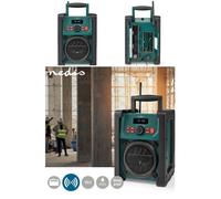 Radio de Chantier DAB+ 2.2 " Écran Bleu blanc Numérique 15W Bluetooth - fonction réveil