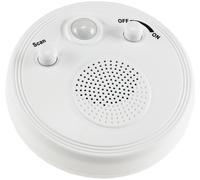 ChiliTec 21889 Radio Murale pour Plafond avec détecteur de Mouvement 360° et 3 Piles AA Blanc Ø 95 mm