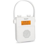 TechniSat DIGITRADIO 30 - Radio de Douche Dab+ étanche (FM, Radio numérique Dab, Batterie intégrée, Bluetooth, étanche IPX5, réveil, mémoire favoris, Prise Casque) Blanc