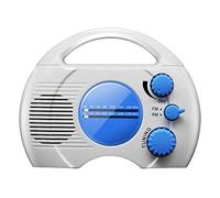 Radio de douche Upgarde SY-910 à 5 niveaux, étanche, AM FM, radio de douche compacte, haut-parleur intégré, accessoires de relaxation pour la maison, salle de bain, lecteur multimédia sans fil (bleu)