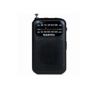 Radio de poche AM/FM - JG PANASOUND - Noir - Modèle KS112N - Tuner AM/FM - Haut-parleur intégré - Sortie casque