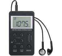 Radio de poche AM/FM personnelle robot VR portable mini baladeur numérique avec batterie rechargeable écran de verrouillage