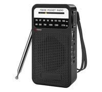 Radio de poche AM FM, radio transistor avec haut-parleur, prise casque, radio portable pour l'intérieur, O